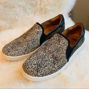 Ugg Cas Exotic Animal Print Calf Hair Sneakers 8.5